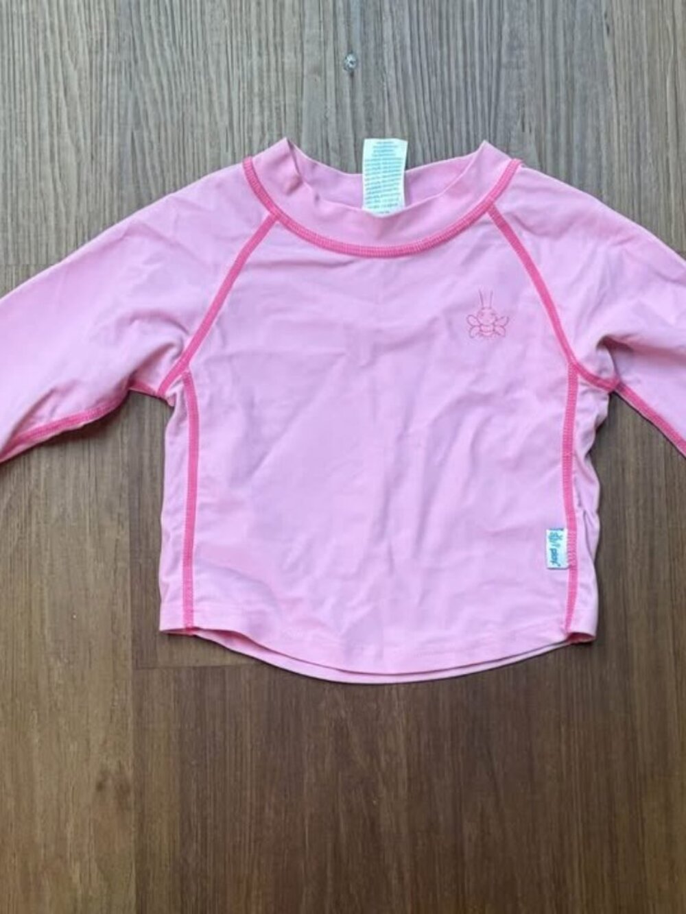 iPlay Rashguard Shirt swim shirt 50+ UPF, Size 12 months Pink